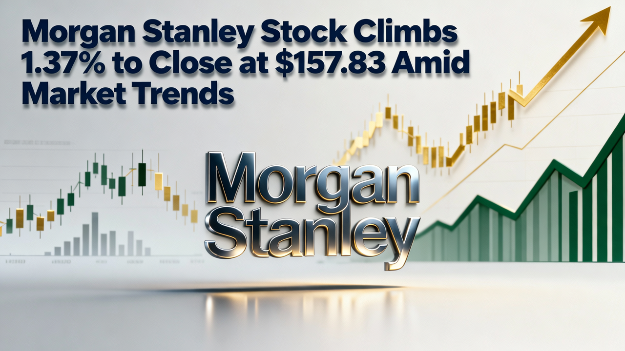 Morgan Stanley Stock Climbs 1.37% to Close at $157.83 Amid Market Trends
