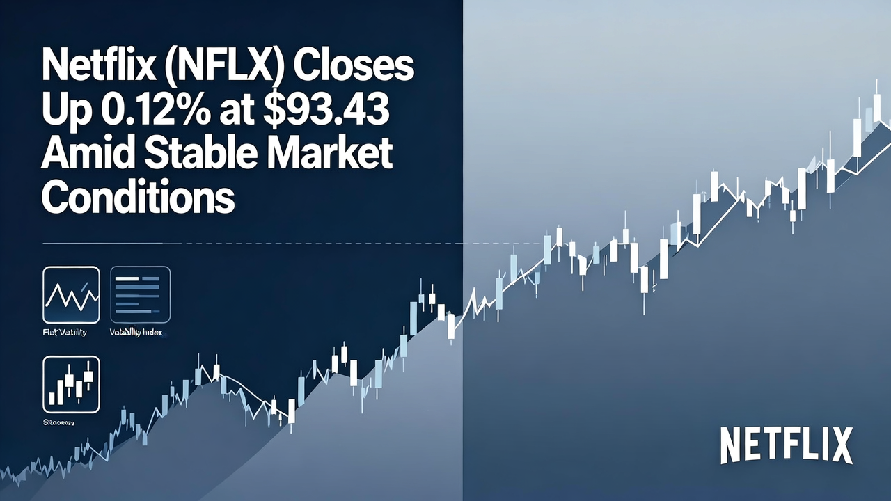 Netflix (NFLX) Closes Up 0.12% at $93.43 Amid Stable Market Conditions