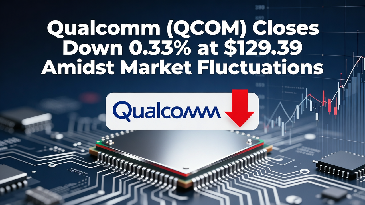 Qualcomm (QCOM) Closes Down 0.33% at $129.39 Amidst Market Fluctuations