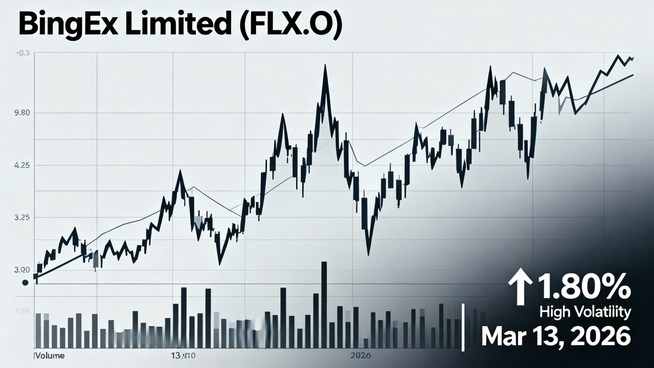 BingEx Limited (FLX.O) Sees 1.80% Gain with Notable Volatility on March 13, 2026