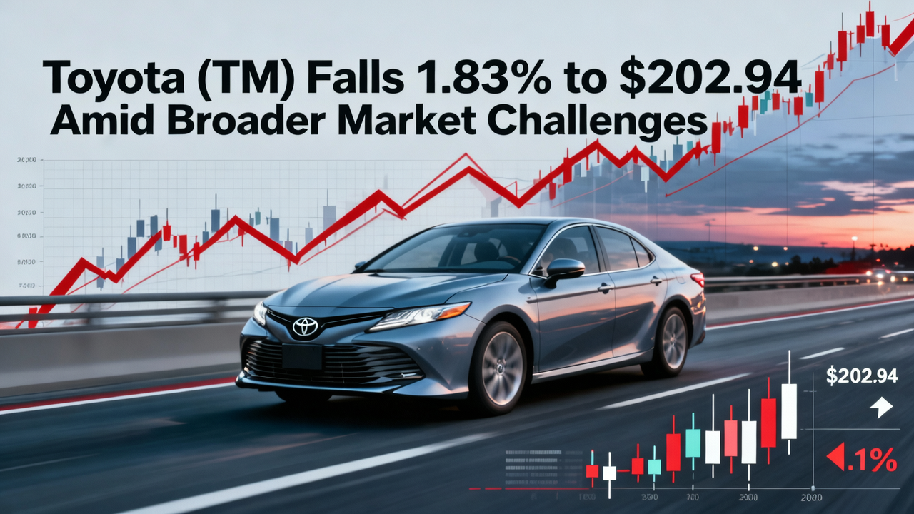Toyota (TM) Falls 1.83% to $202.94 Amid Broader Market Challenges