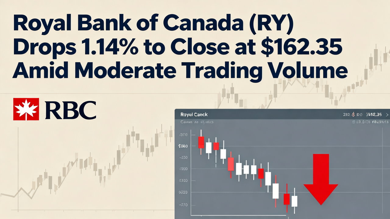 Royal Bank of Canada (RY) Drops 1.14% to Close at $162.35 Amid Moderate Trading Volume