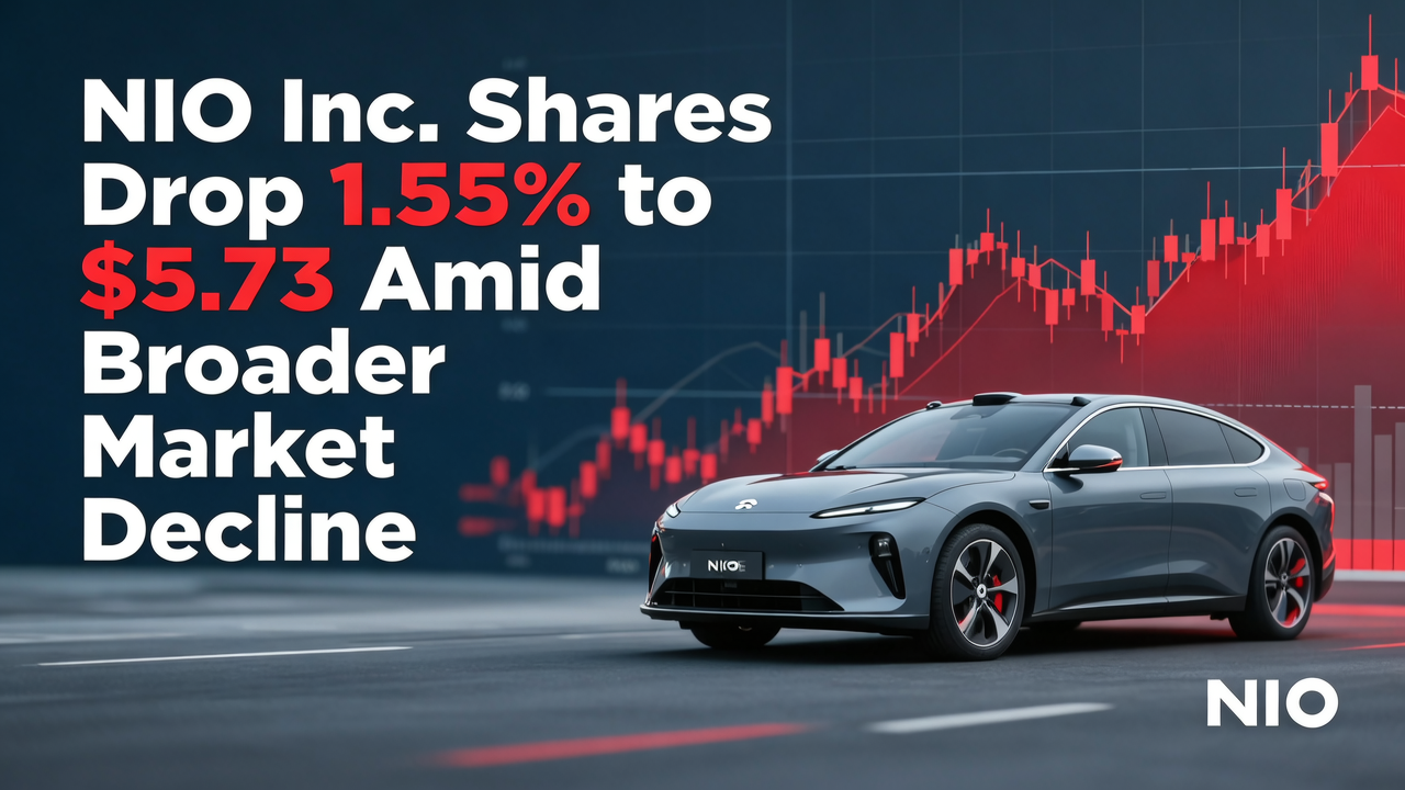 NIO Inc. Shares Drop 1.55% to $5.73 Amid Broader Market Decline