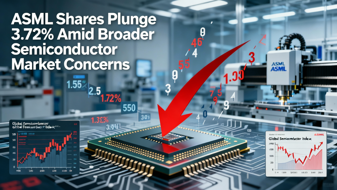 ASML Shares Plunge 3.72% Amid Broader Semiconductor Market Concerns