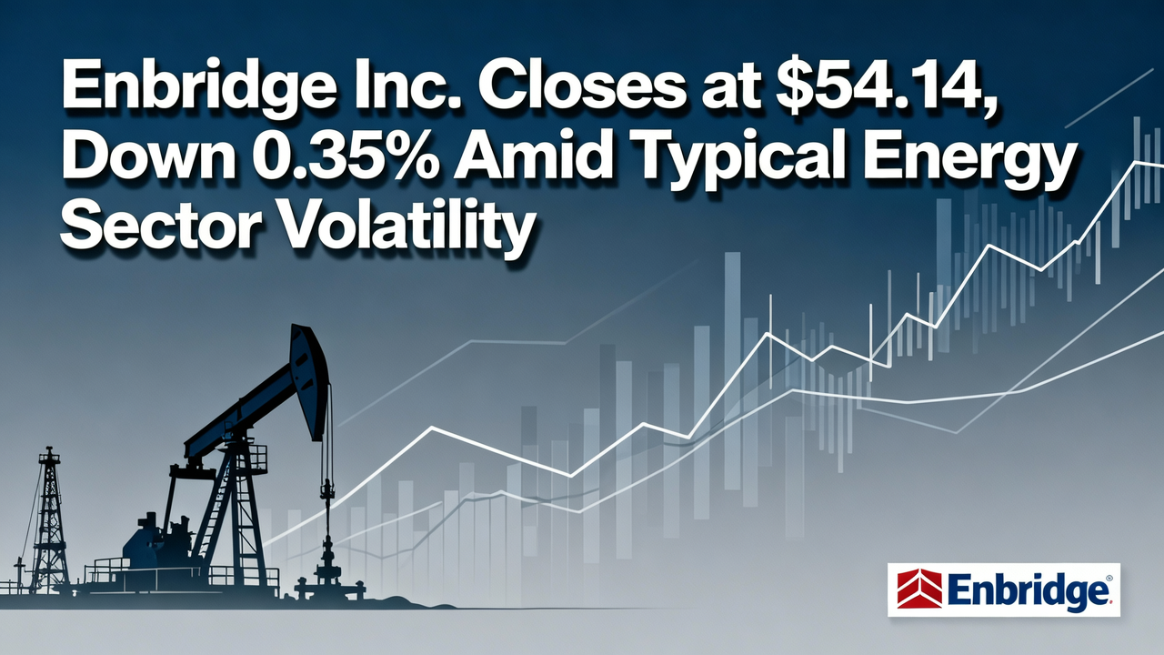 Enbridge Inc. Closes at $54.14, Down 0.35% Amid Typical Energy Sector Volatility