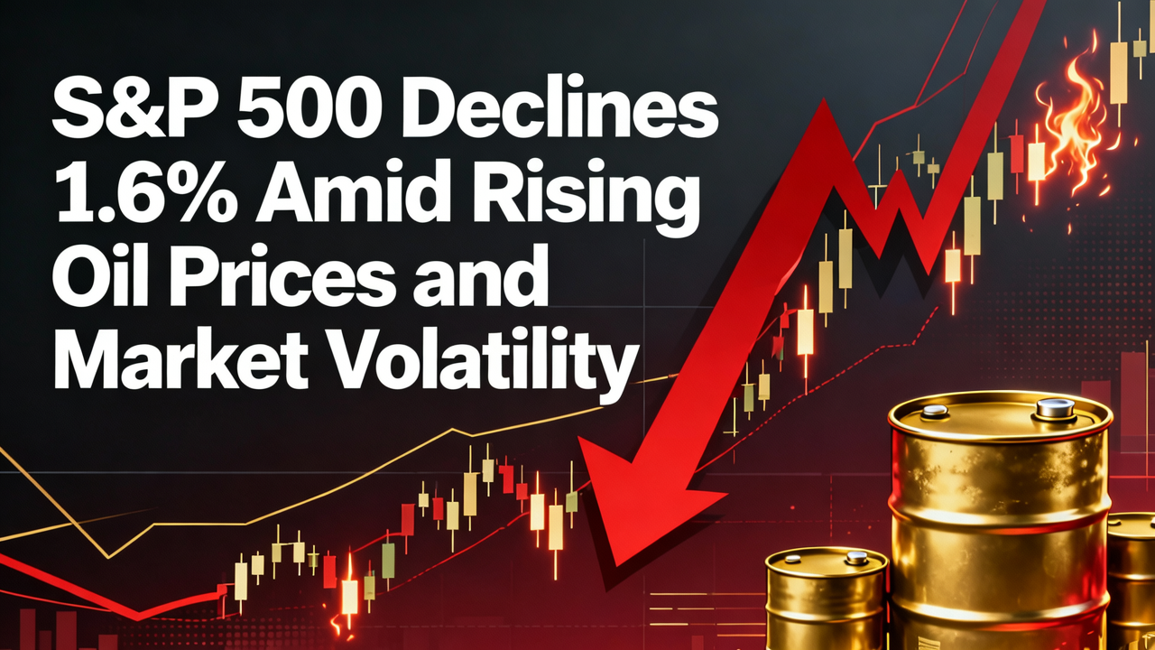 S&P 500 Declines 1.6% Amid Rising Oil Prices and Market Volatility