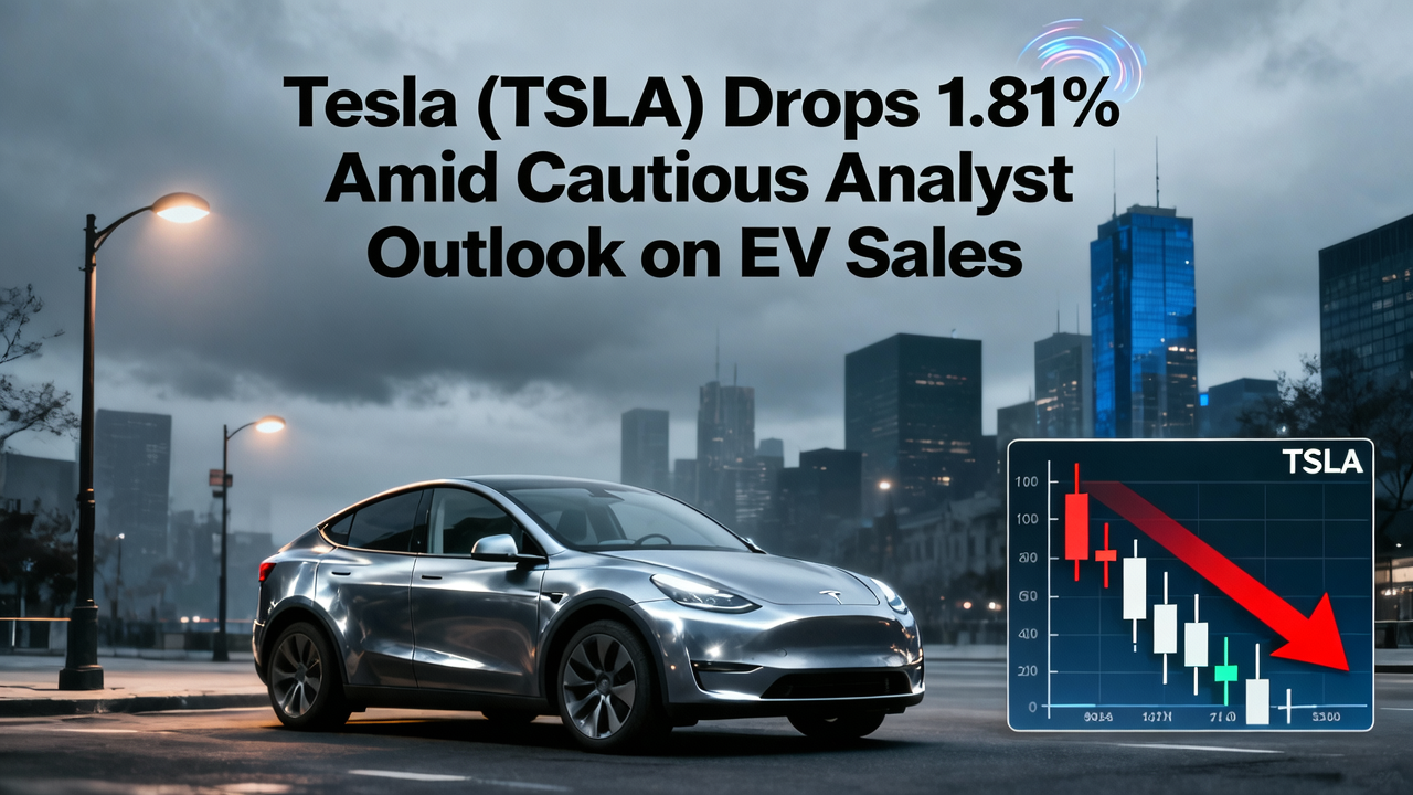 Tesla (TSLA) Drops 1.81% Amid Cautious Analyst Outlook on EV Sales
