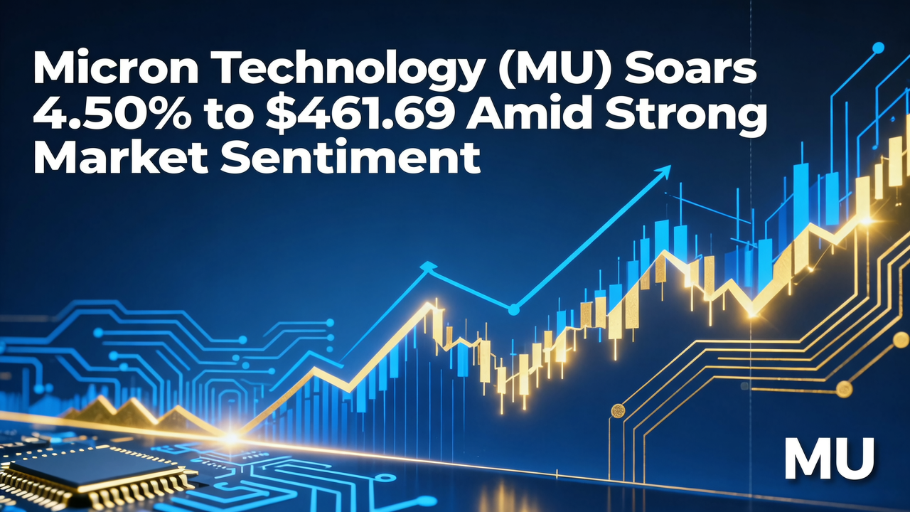 Micron Technology (MU) Soars 4.50% to $461.69 Amid Strong Market Sentiment