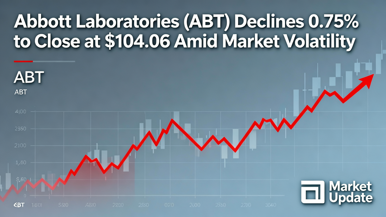 Abbott Laboratories (ABT) Declines 0.75% to Close at $104.06 Amid Market Volatility