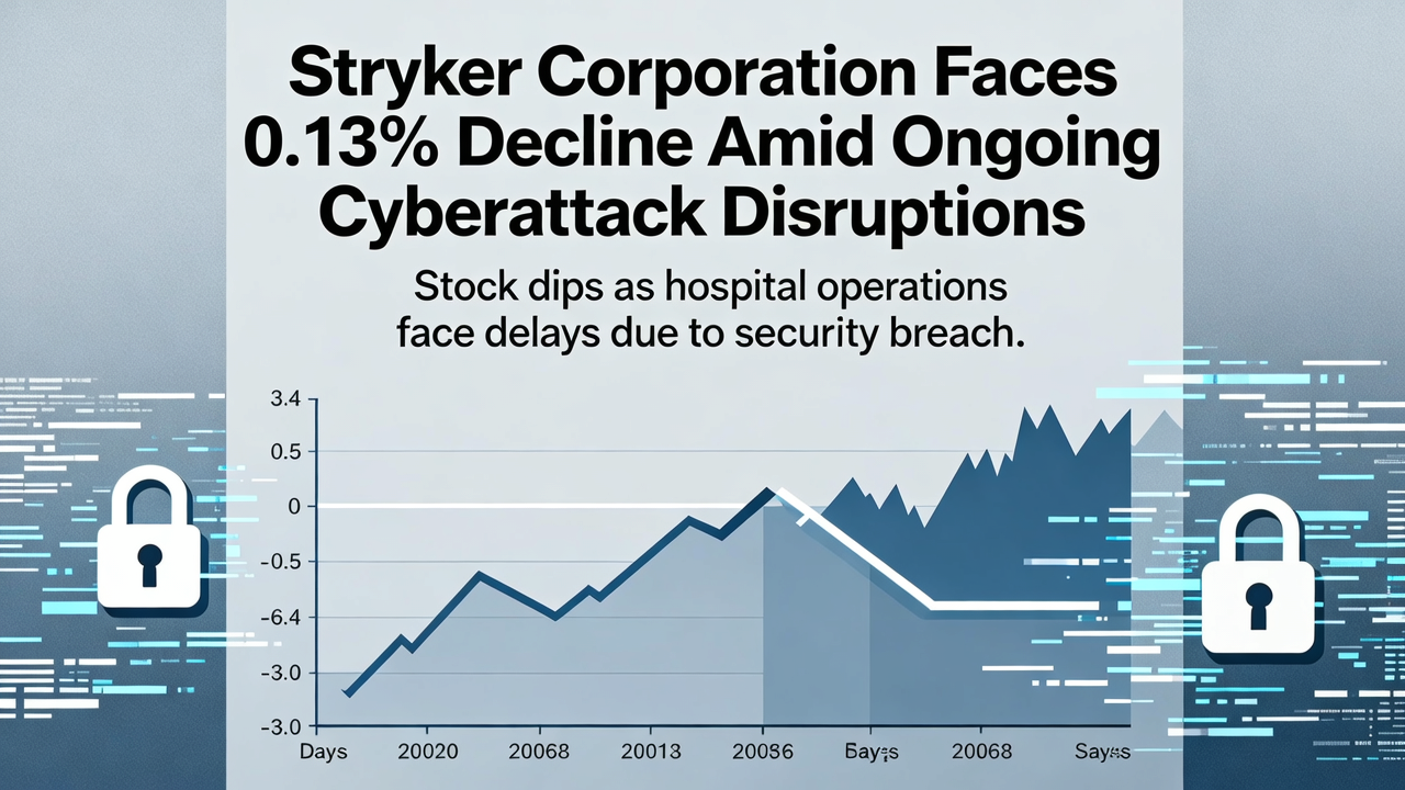 Stryker Corporation Faces 0.13% Decline Amid Ongoing Cyberattack Disruptions