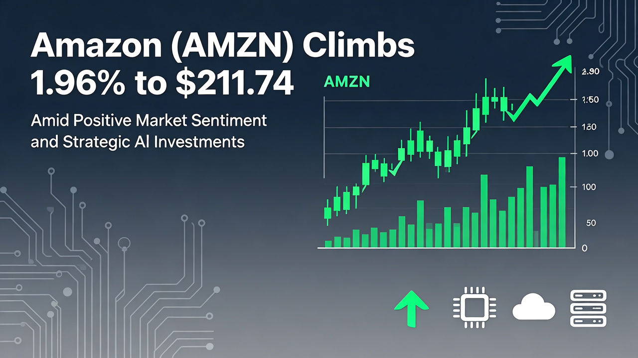 Amazon (AMZN) Climbs 1.96% to $211.74 Amid Positive Market Sentiment and Strategic AI Investments