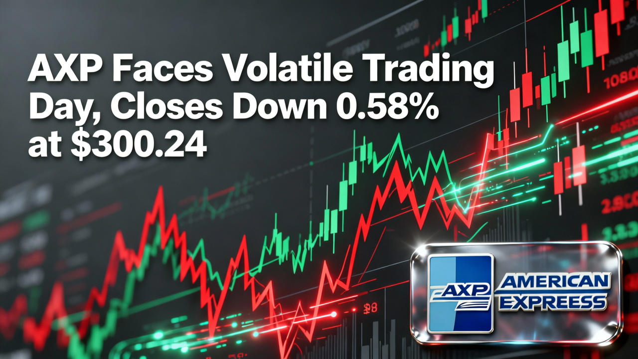 AXP Faces Volatile Trading Day, Closes Down 0.58% at $300.24