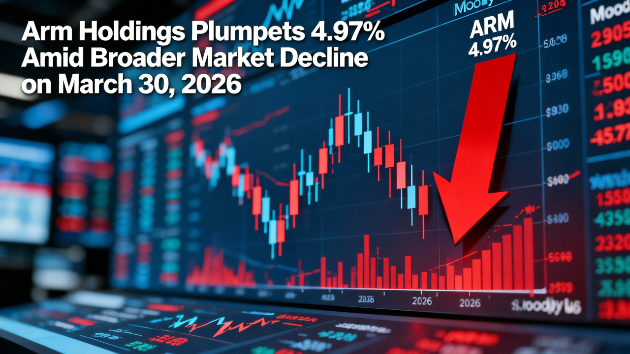 Arm Holdings Plummets 4.97% Amid Broader Market Decline on March 30, 2026