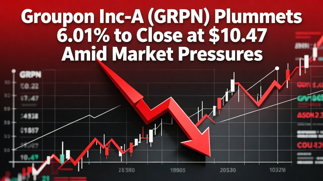 Groupon Inc-A (GRPN) Plummets 6.01% to Close at $10.47 Amid Market Pressures