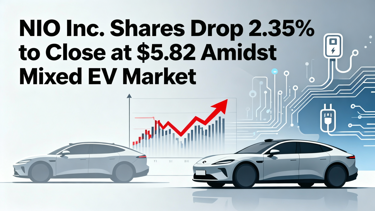 NIO Inc. Shares Drop 2.35% to Close at $5.82 Amidst Mixed EV Market