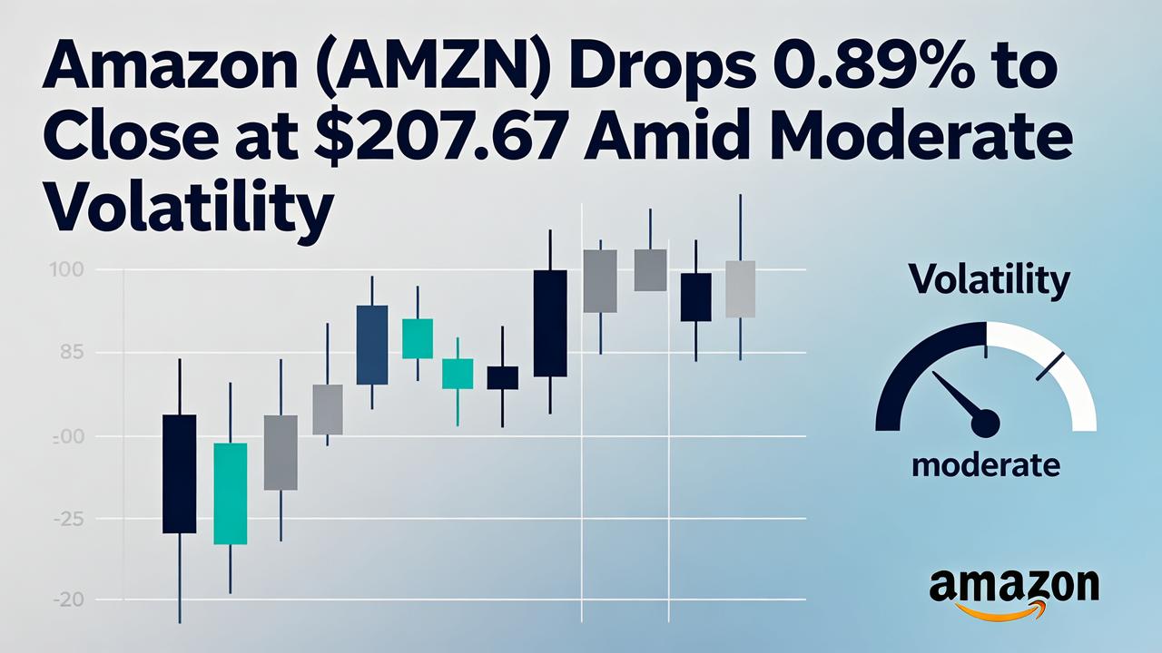 Amazon (AMZN) Drops 0.89% to Close at $207.67 Amid Moderate Volatility