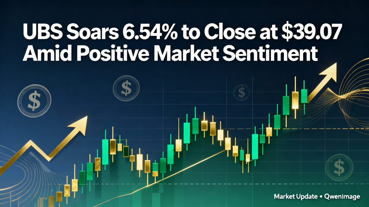 UBS Soars 6.54% to Close at $39.07 Amid Positive Market Sentiment