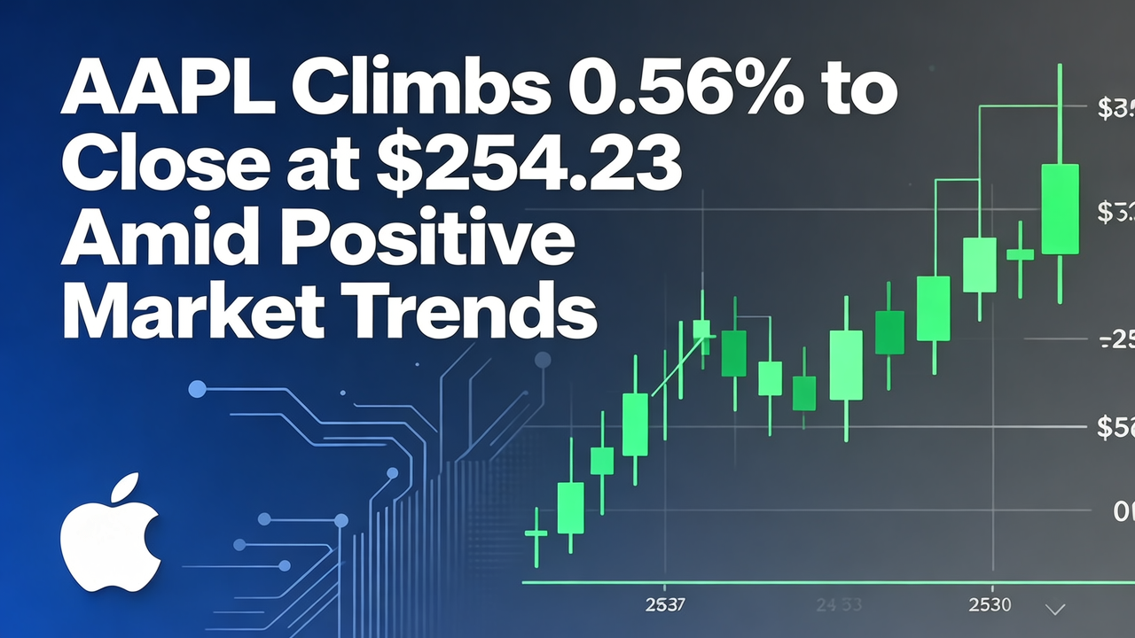 AAPL Climbs 0.56% to Close at $254.23 Amid Positive Market Trends