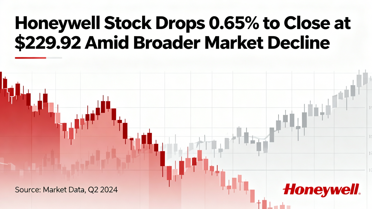 Honeywell Stock Drops 0.65% to Close at $229.92 Amid Broader Market Decline