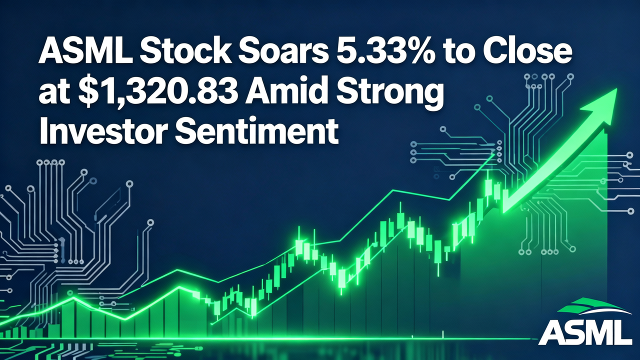 ASML Stock Soars 5.33% to Close at $1,320.83 Amid Strong Investor Sentiment