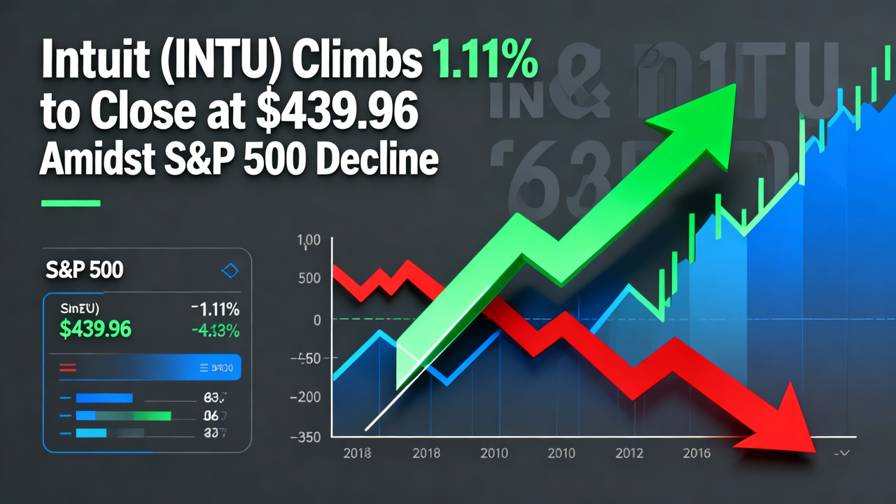 Intuit (INTU) Climbs 1.11% to Close at $439.96 Amidst S&P 500 Decline