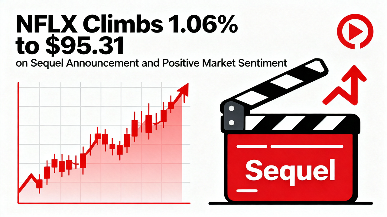 NFLX Climbs 1.06% to $95.31 on Sequel Announcement and Positive Market Sentiment