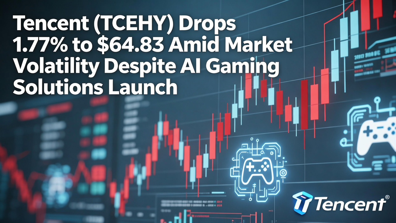 Tencent (TCEHY) Drops 1.77% to $64.83 Amid Market Volatility Despite AI Gaming Solutions Launch