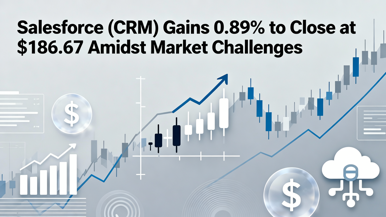 Salesforce (CRM) Gains 0.89% to Close at $186.67 Amidst Market Challenges