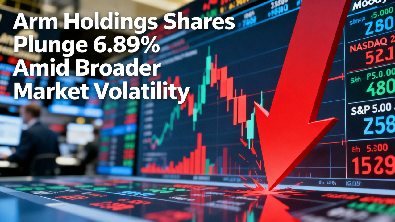 Arm Holdings Shares Plunge 6.89% Amid Broader Market Volatility