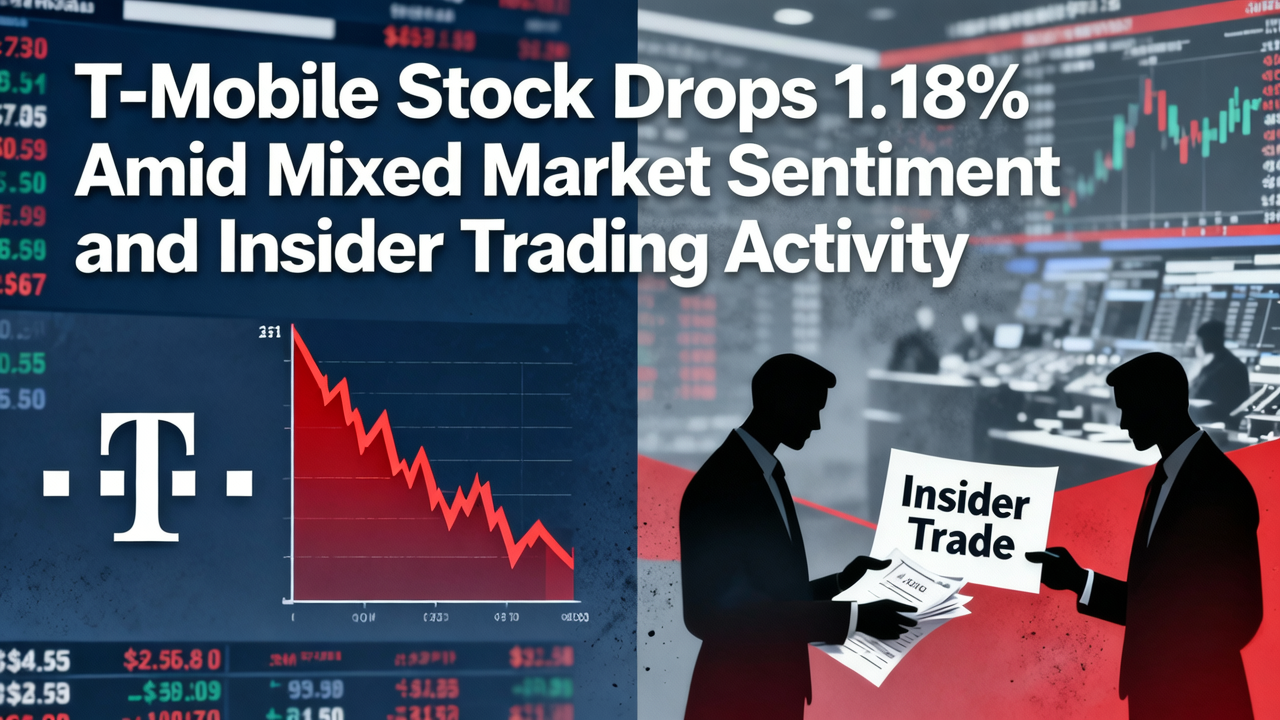 T-Mobile Stock Drops 1.18% Amid Mixed Market Sentiment and Insider Trading Activity