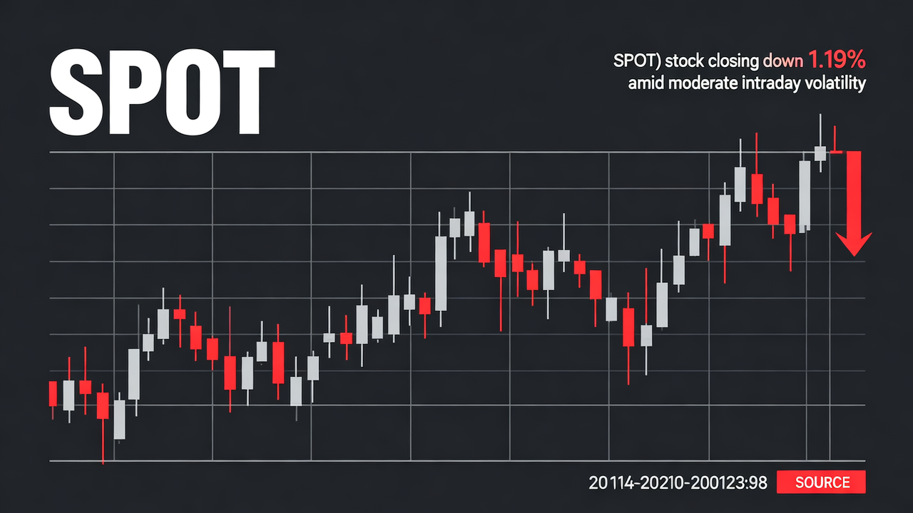 Spotify (SPOT) Closes Down 1.19% Amid Moderate Intraday Volatility