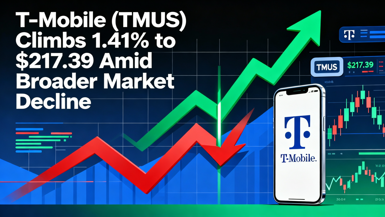 T-Mobile (TMUS) Climbs 1.41% to $217.39 Amid Broader Market Decline