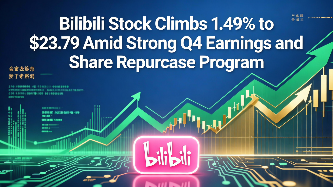 Bilibili Stock Climbs 1.49% to $23.79 Amid Strong Q4 Earnings and Share Repurchase Program