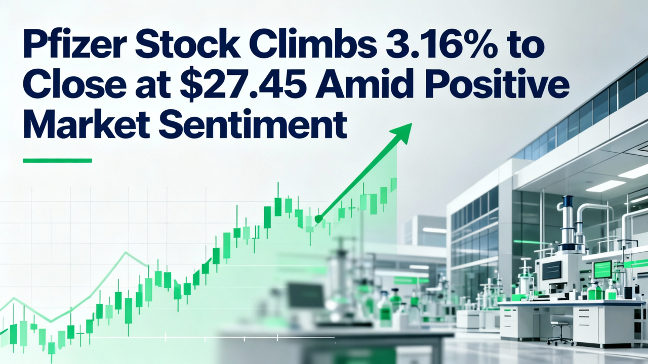 Pfizer Stock Climbs 3.16% to Close at $27.45 Amid Positive Market Sentiment