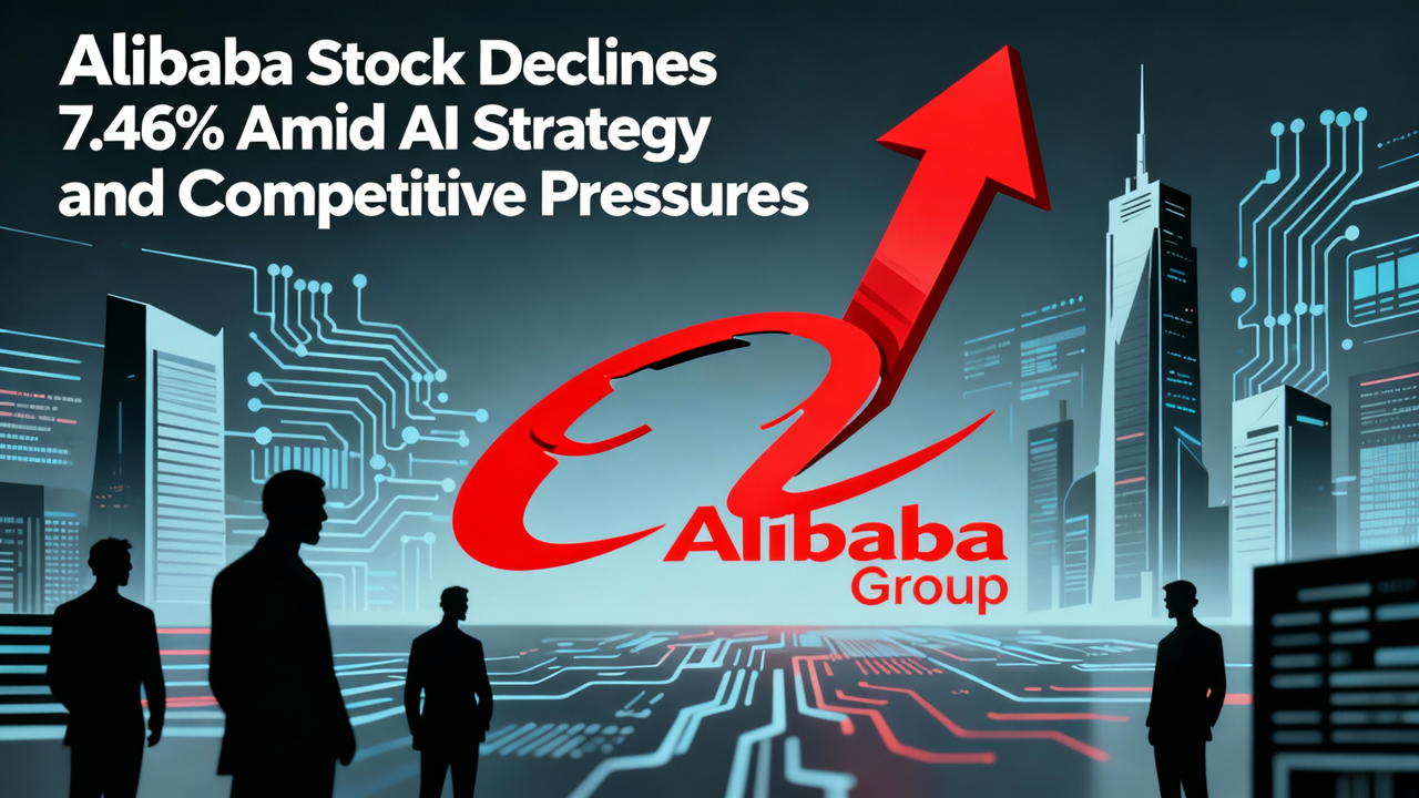 Alibaba Stock Declines 7.46% Amid AI Strategy and Competitive Pressures
