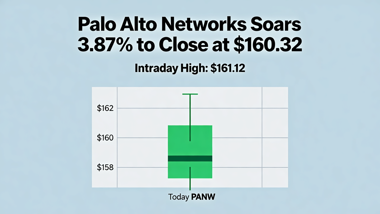 Palo Alto Networks Soars 3.87% to Close at $160.32 with Intraday High of $161.12