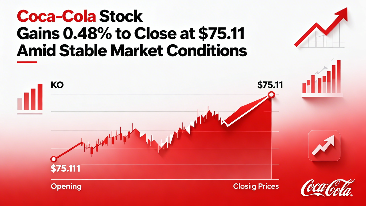 Coca-Cola Stock Gains 0.48% to Close at $75.11 Amid Stable Market Conditions