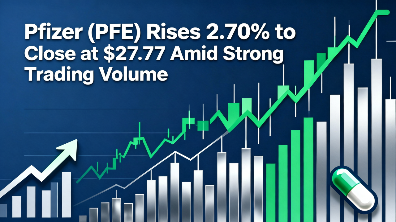 Pfizer (PFE) Rises 2.70% to Close at $27.77 Amid Strong Trading Volume