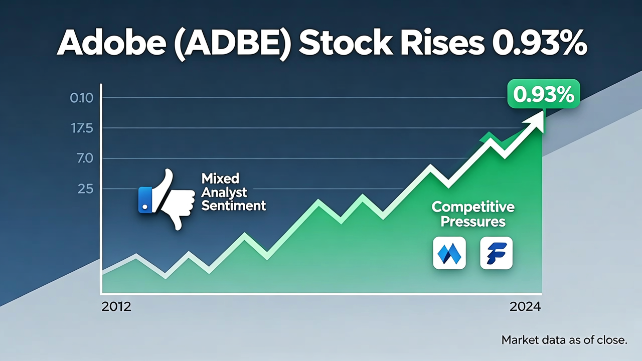 Adobe (ADBE) Stock Rises 0.93% Amid Mixed Analyst Sentiment and Competitive Pressures