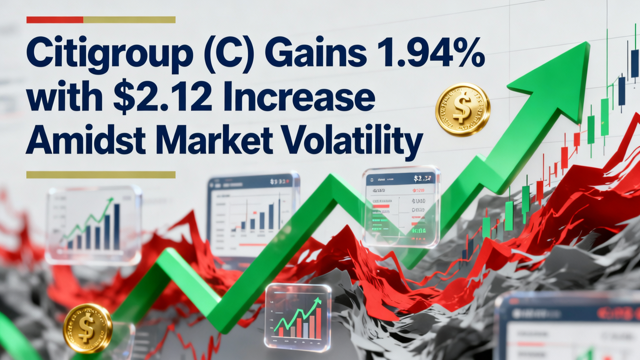 Citigroup (C) Gains 1.94% with $2.12 Increase Amidst Market Volatility