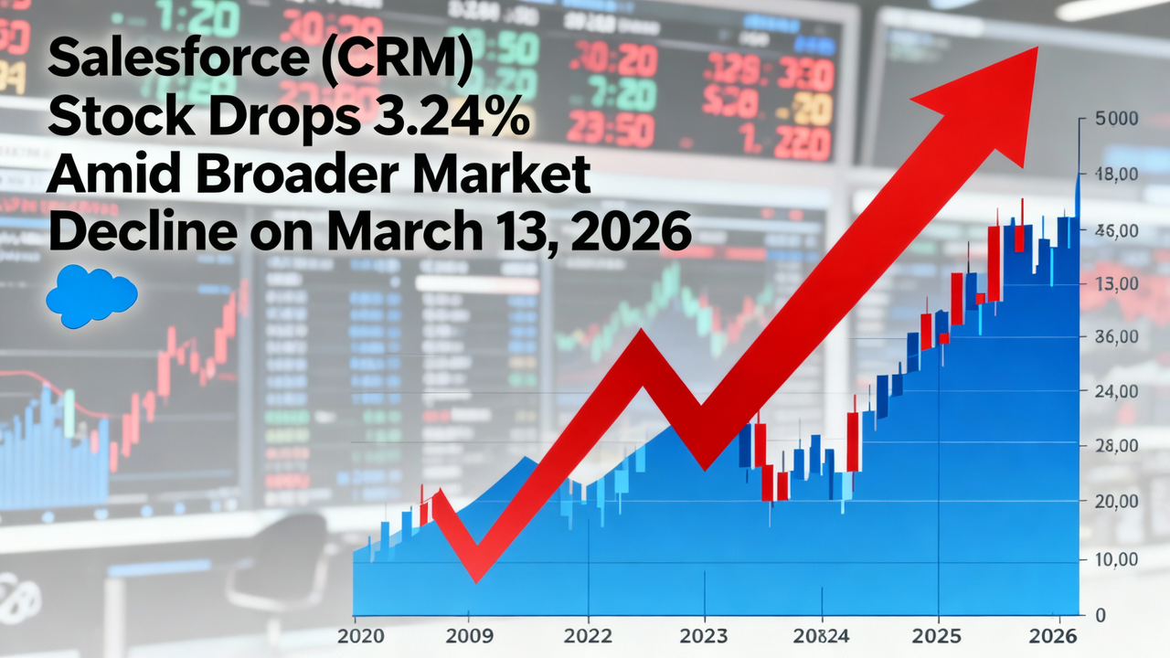 Salesforce (CRM) Stock Drops 3.24% Amid Broader Market Decline on March 13, 2026