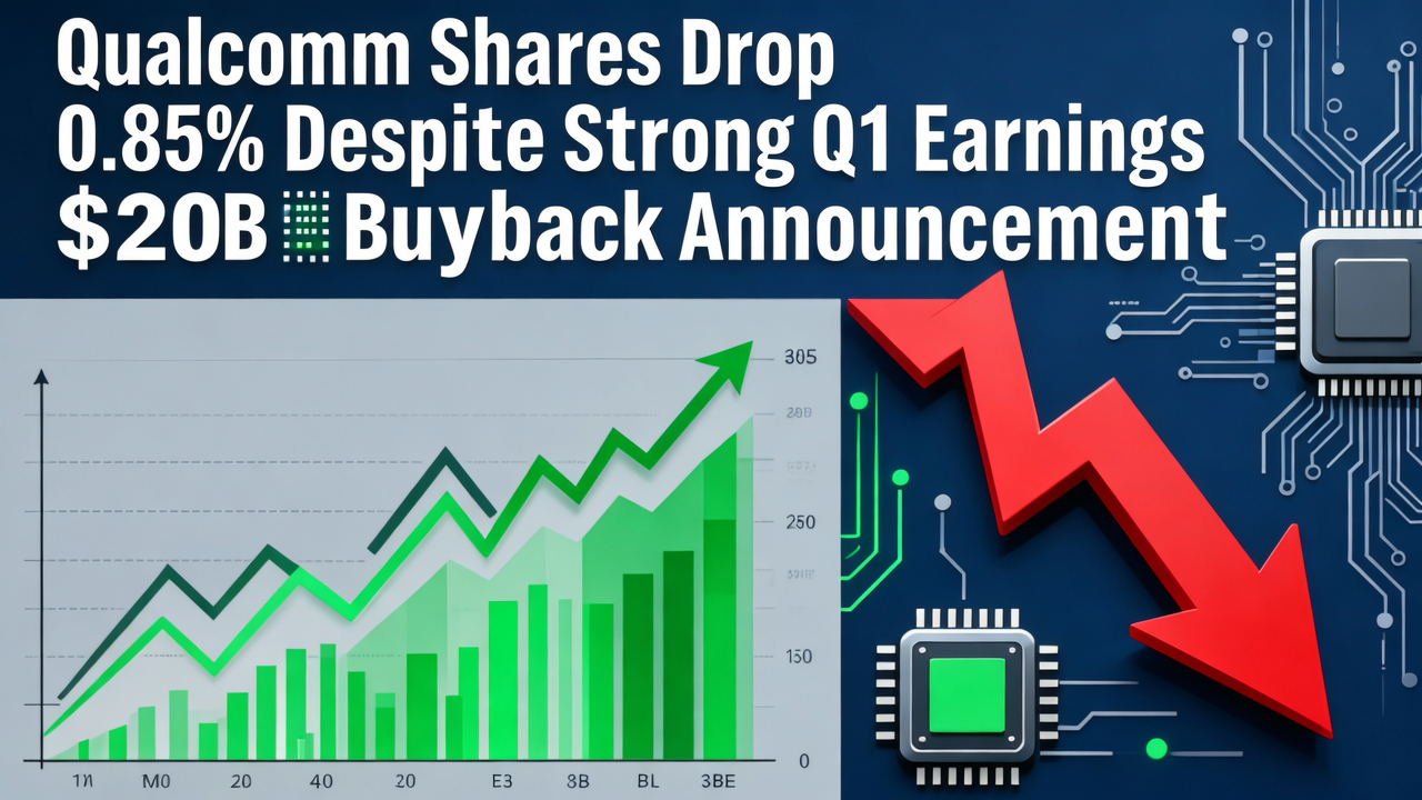 Qualcomm Shares Drop 0.85% Despite Strong Q1 Earnings and $20B Buyback Announcement