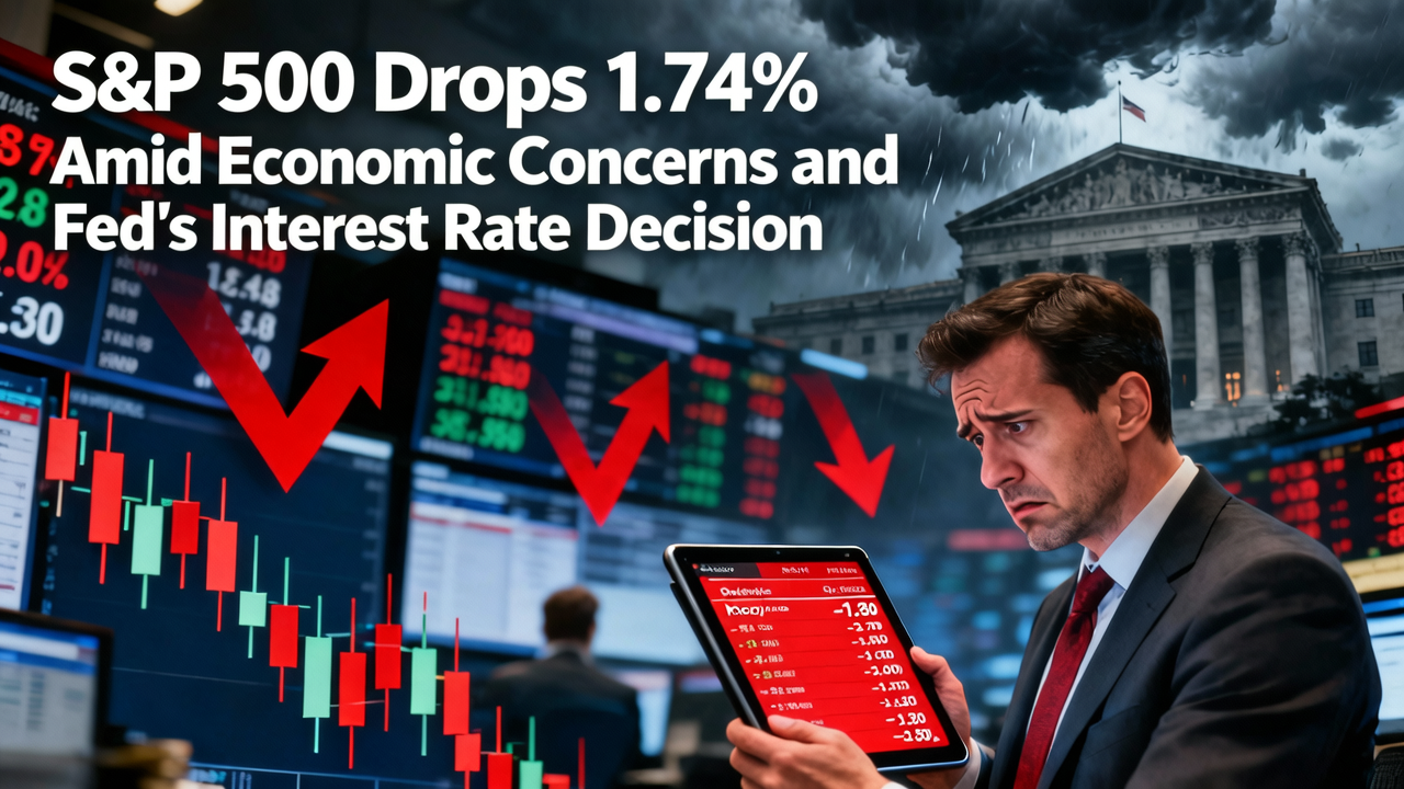 S&P 500 Drops 1.74% Amid Economic Concerns and Fed's Interest Rate Decision