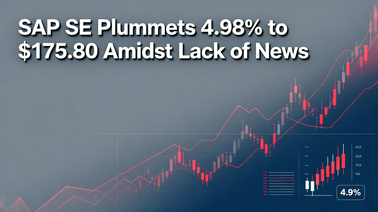 SAP SE Plummets 4.98% to $175.80 Amidst Lack of News