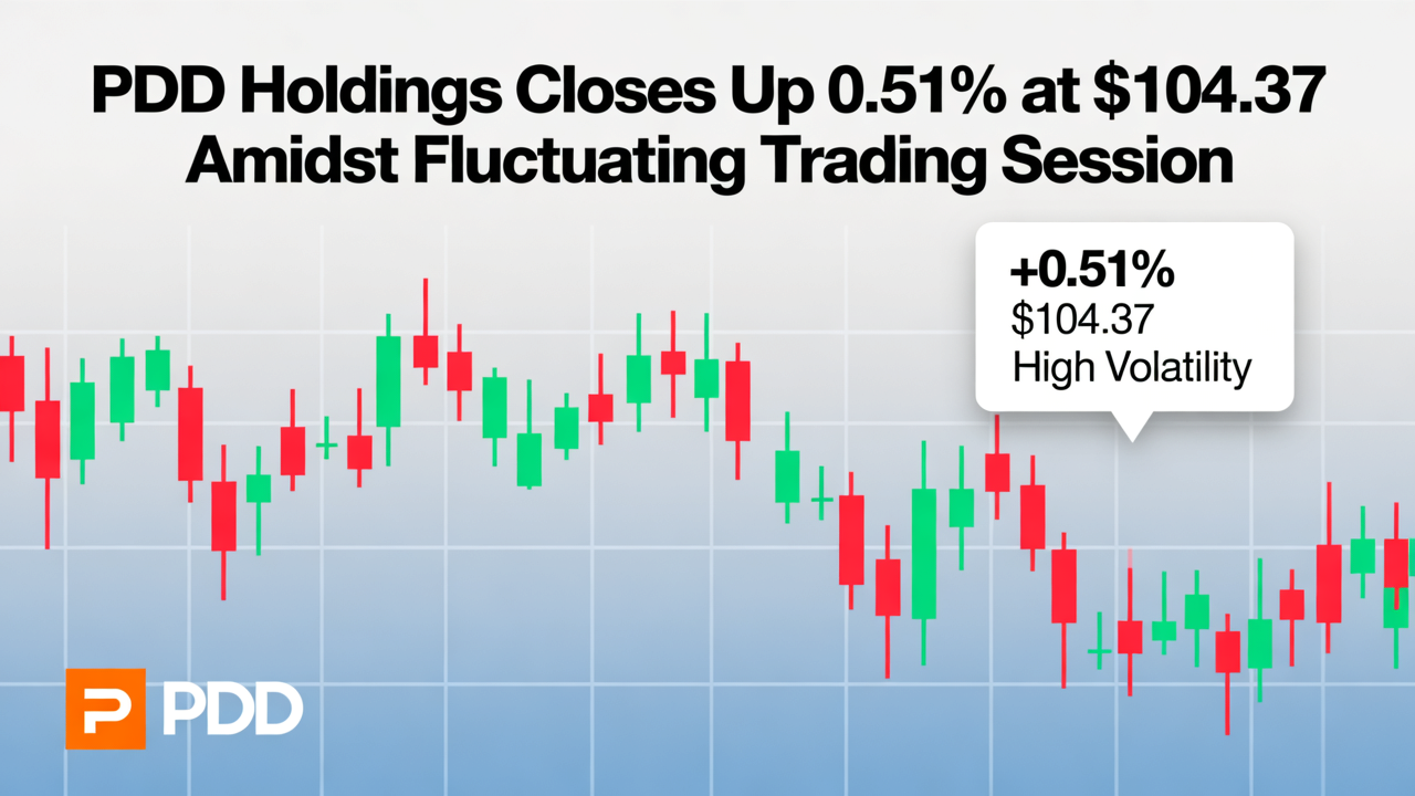 PDD Holdings Closes Up 0.51% at $104.37 Amidst Fluctuating Trading Session