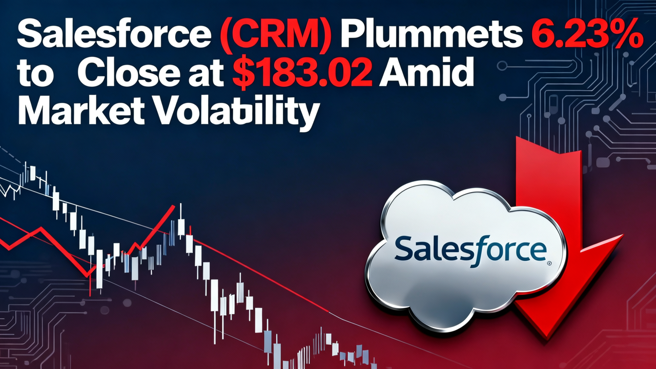 Salesforce (CRM) Plummets 6.23% to Close at $183.02 Amid Market Volatility