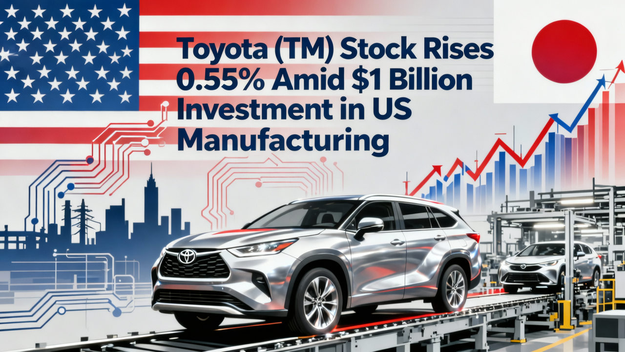 Toyota (TM) Stock Rises 0.55% Amid $1 Billion Investment in US Manufacturing