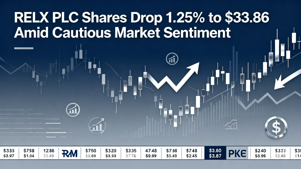 RELX PLC Shares Drop 1.25% to $33.86 Amid Cautious Market Sentiment