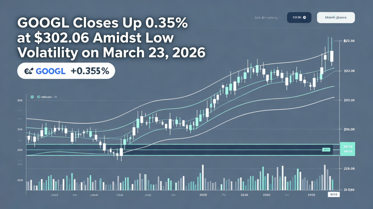 GOOGL Closes Up 0.35% at $302.06 Amidst Low Volatility on March 23, 2026