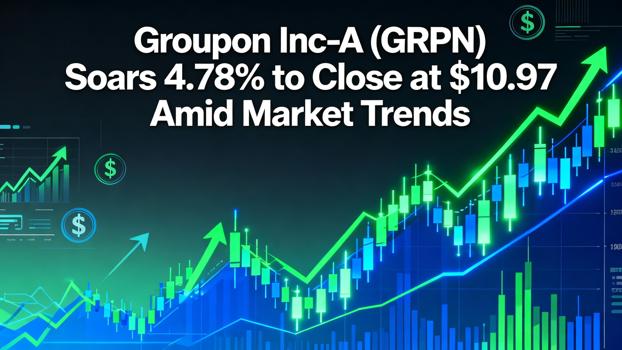 Groupon Inc-A (GRPN) Soars 4.78% to Close at $10.97 Amid Market Trends